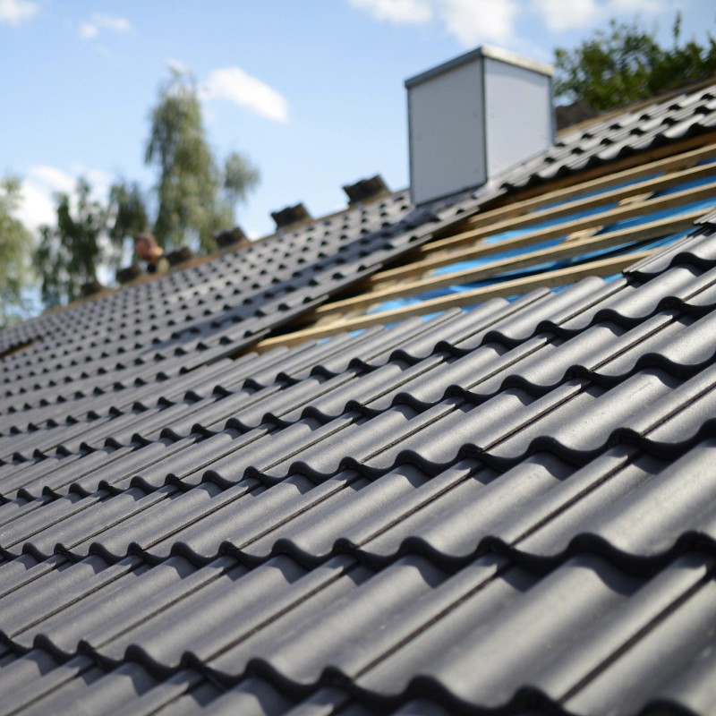 black roof tiles installation service